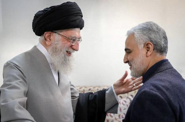 امام خامنه‌ای و شهید سلیمانی